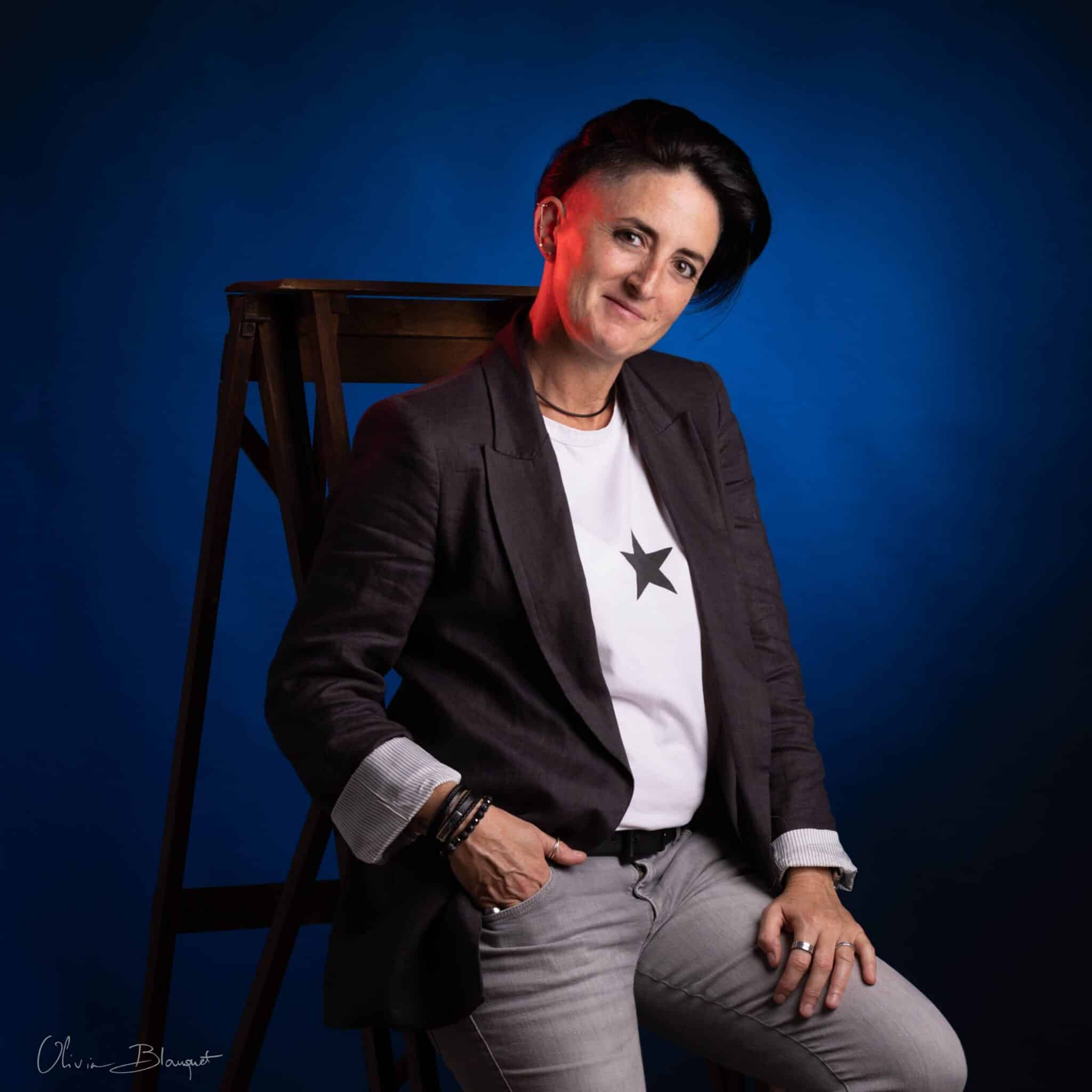 Autoportrait d'Olivia Blanquet studio