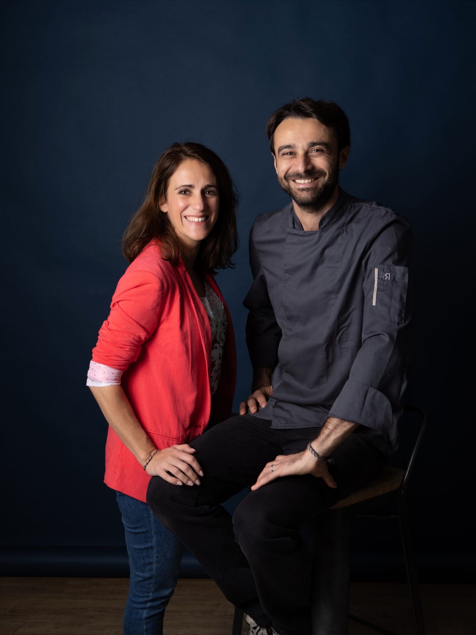 Duo de collaborateurs en portrait corporate